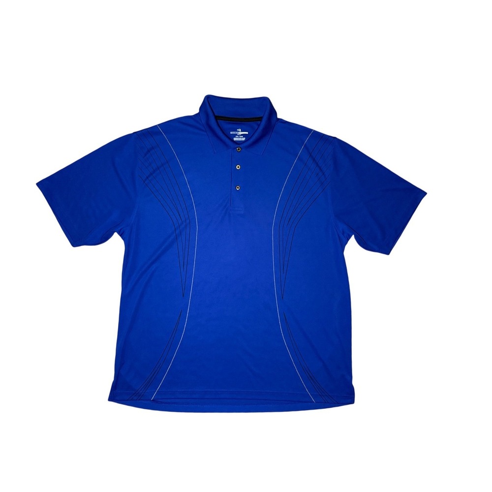 Grand Slam Golf Polo Short Sleeve Shirt Mens XXL Blue Graphic Performance Top - Picture 3 of 7
